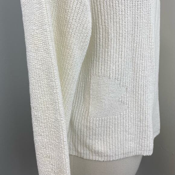 n:PHILANTHROPY White Ribbed Knit Open Cardigan Small NEW NWT - Picture 3 of 9